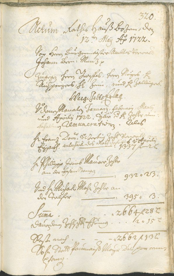 Civic Archives of Bozen-Bolzano - BOhisto Ratsprotokoll 1720/23 