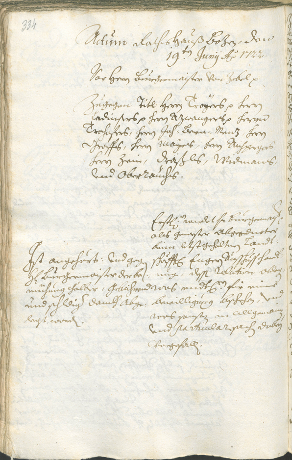 Archivio Storico della Città di Bolzano - BOhisto protocollo consiliare 1720/23 