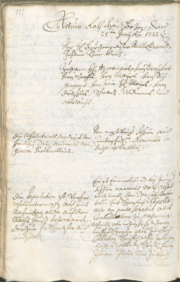 Civic Archives of Bozen-Bolzano - BOhisto Ratsprotokoll 1720/23 