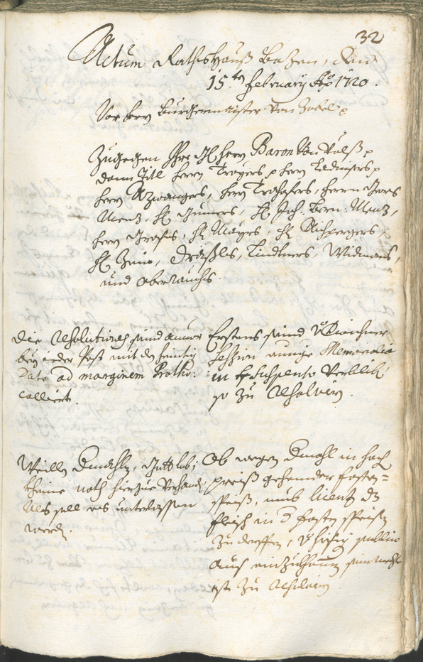 Civic Archives of Bozen-Bolzano - BOhisto Ratsprotokoll 1720/23 