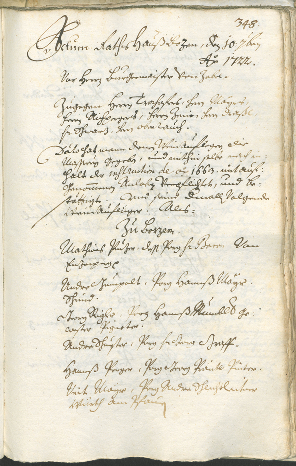 Civic Archives of Bozen-Bolzano - BOhisto Ratsprotokoll 1720/23 