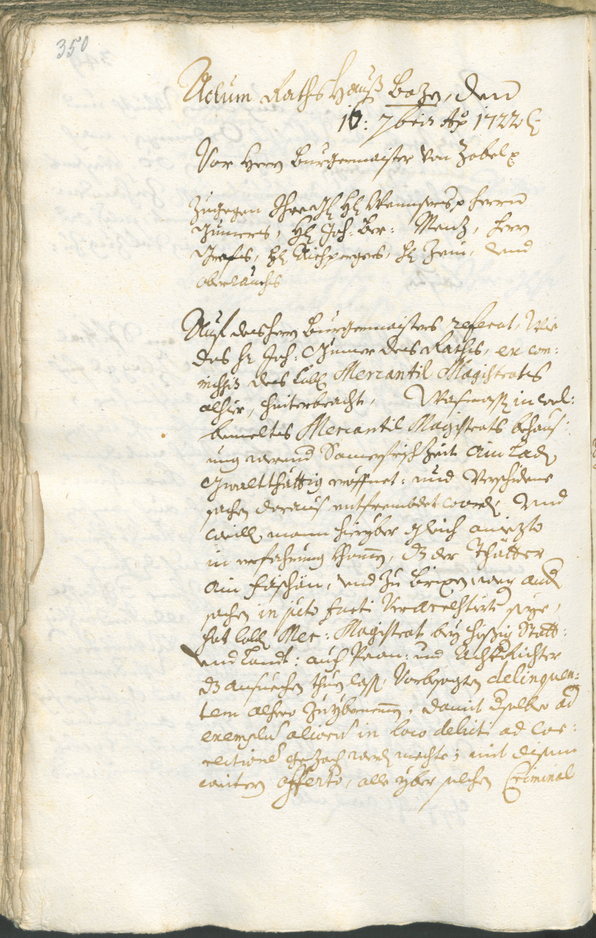 Civic Archives of Bozen-Bolzano - BOhisto Ratsprotokoll 1720/23 