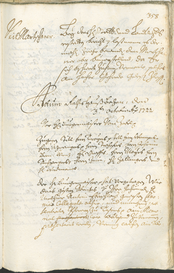 Civic Archives of Bozen-Bolzano - BOhisto Ratsprotokoll 1720/23 