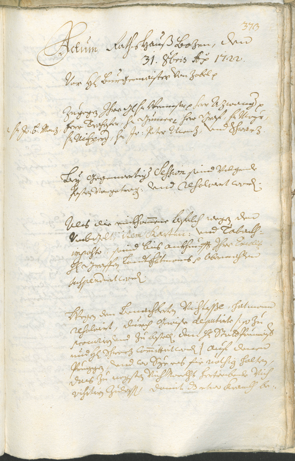 Civic Archives of Bozen-Bolzano - BOhisto Ratsprotokoll 1720/23 