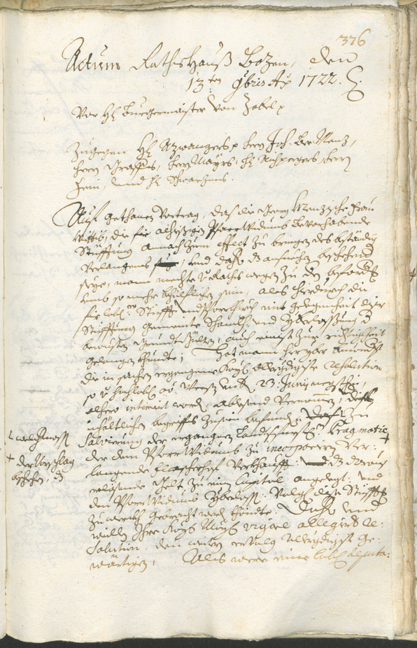 Civic Archives of Bozen-Bolzano - BOhisto Ratsprotokoll 1720/23 