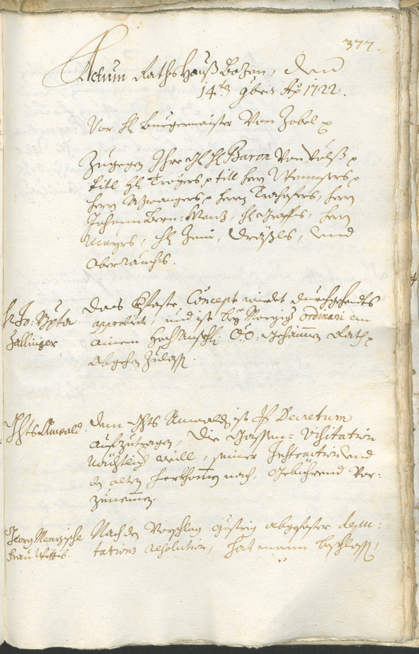 Archivio Storico della Città di Bolzano - BOhisto protocollo consiliare 1720/23 