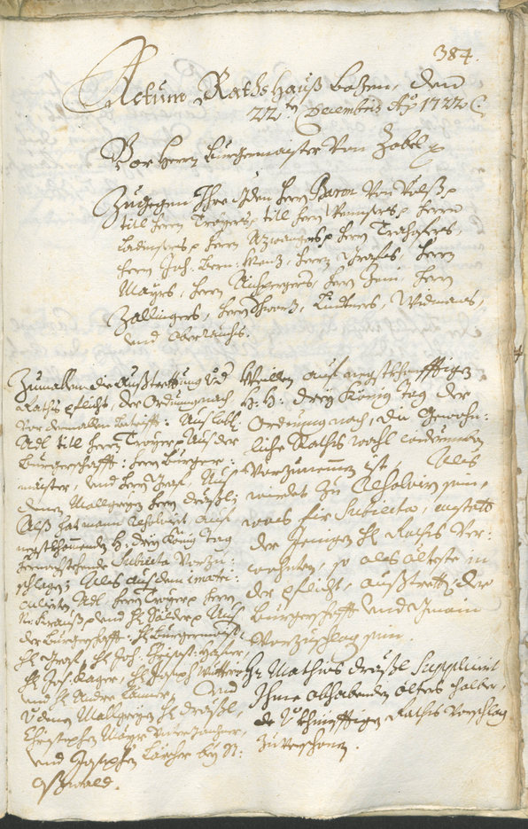 Archivio Storico della Città di Bolzano - BOhisto protocollo consiliare 1720/23 