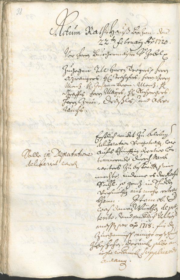 Civic Archives of Bozen-Bolzano - BOhisto Ratsprotokoll 1720/23 