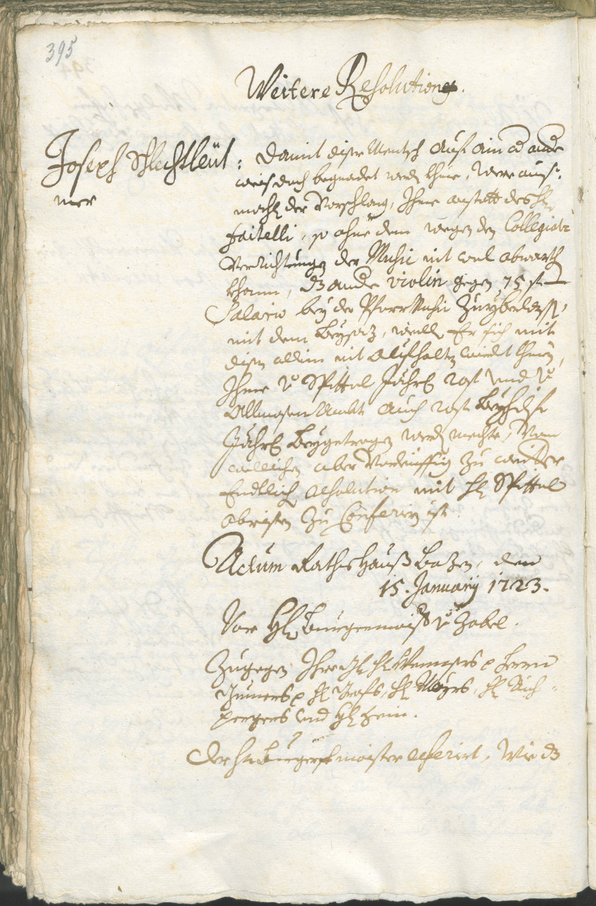 Civic Archives of Bozen-Bolzano - BOhisto Ratsprotokoll 1720/23 