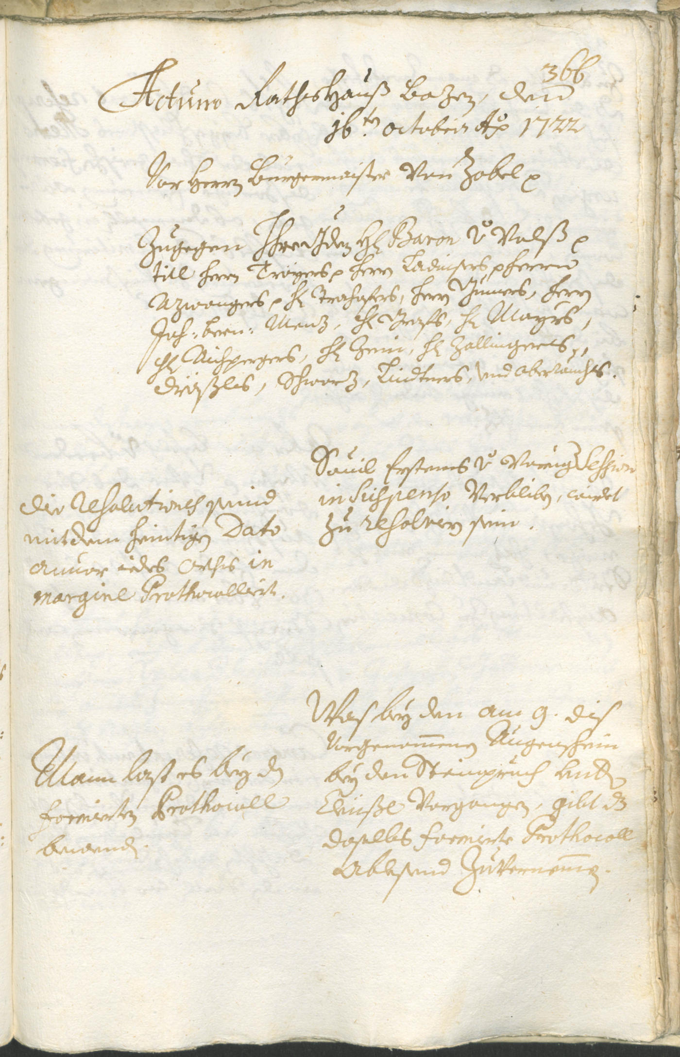 Civic Archives of Bozen-Bolzano - BOhisto Ratsprotokoll 1720/23 
