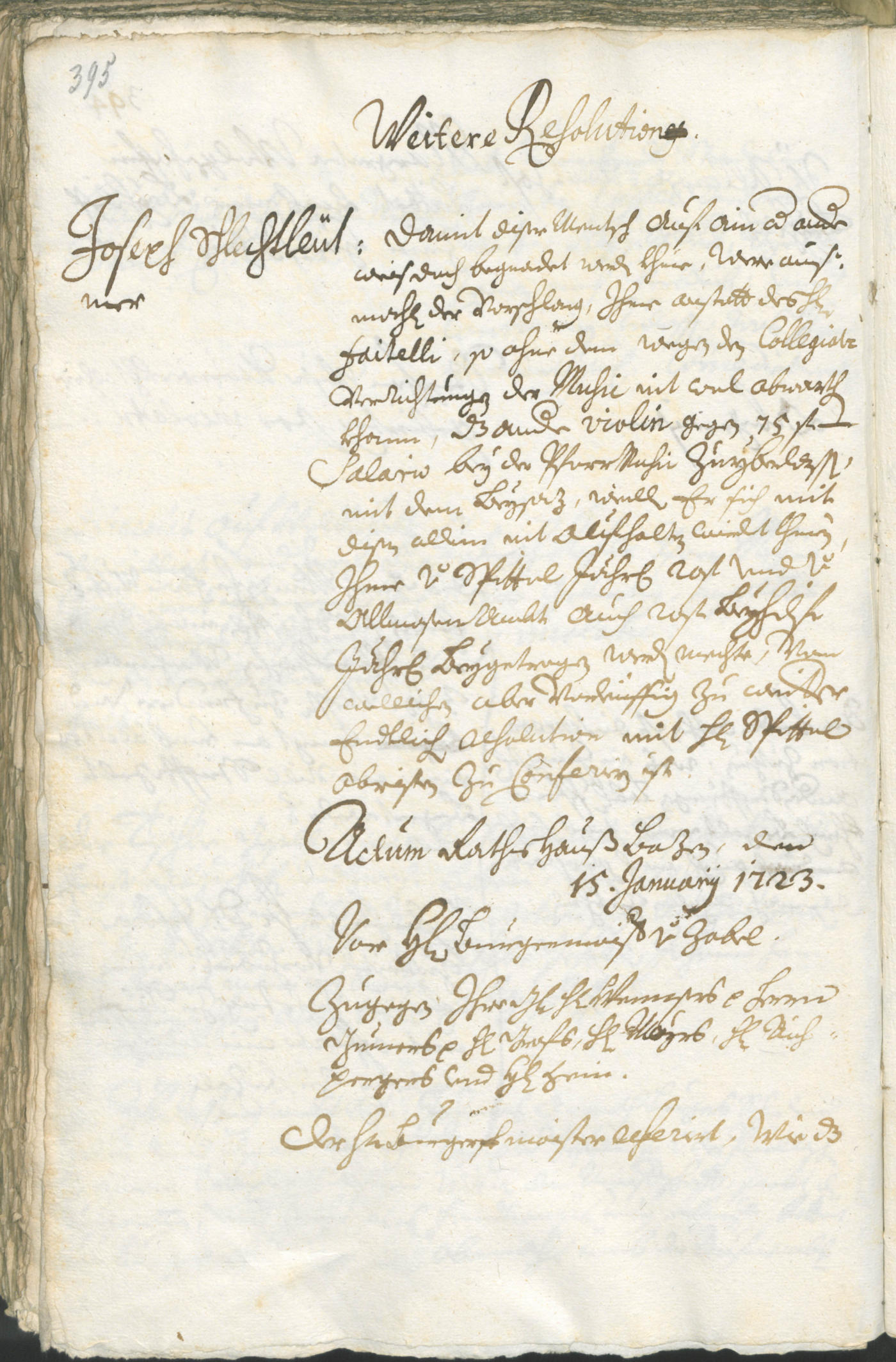 Civic Archives of Bozen-Bolzano - BOhisto Ratsprotokoll 1720/23 