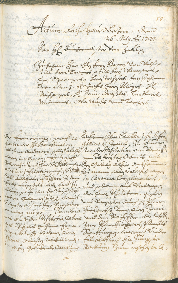 Archivio Storico della Città di Bolzano - BOhisto protocollo consiliare 1723/26 