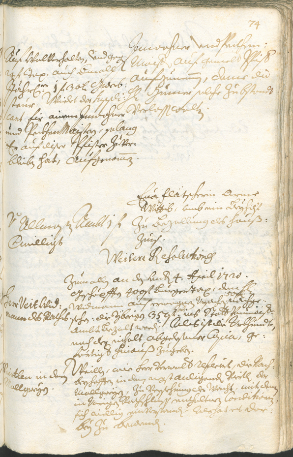 Archivio Storico della Città di Bolzano - BOhisto protocollo consiliare 1723/26 