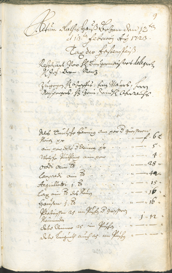 Civic Archives of Bozen-Bolzano - BOhisto Ratsprotokoll 1723/26 