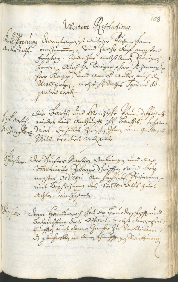 Stadtarchiv Bozen - BOhisto Ratsprotokoll 1723/26 