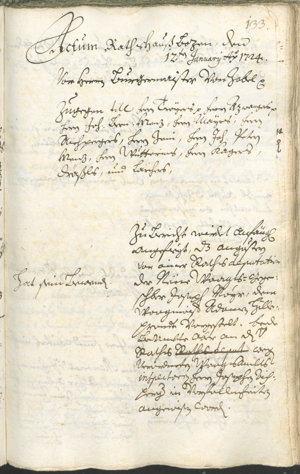 Civic Archives of Bozen-Bolzano - BOhisto Ratsprotokoll 1723/26 