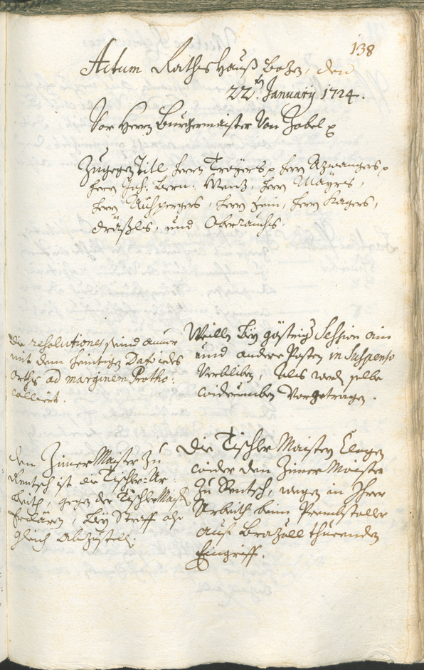 Archivio Storico della Città di Bolzano - BOhisto protocollo consiliare 1723/26 