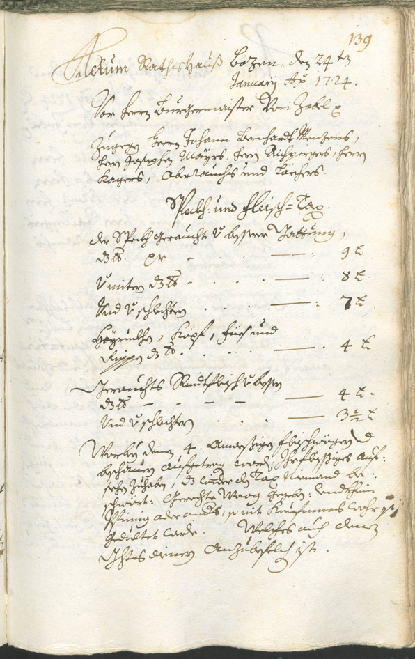 Civic Archives of Bozen-Bolzano - BOhisto Ratsprotokoll 1723/26 