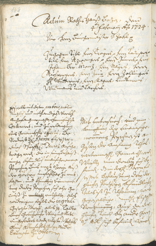 Civic Archives of Bozen-Bolzano - BOhisto Ratsprotokoll 1723/26 