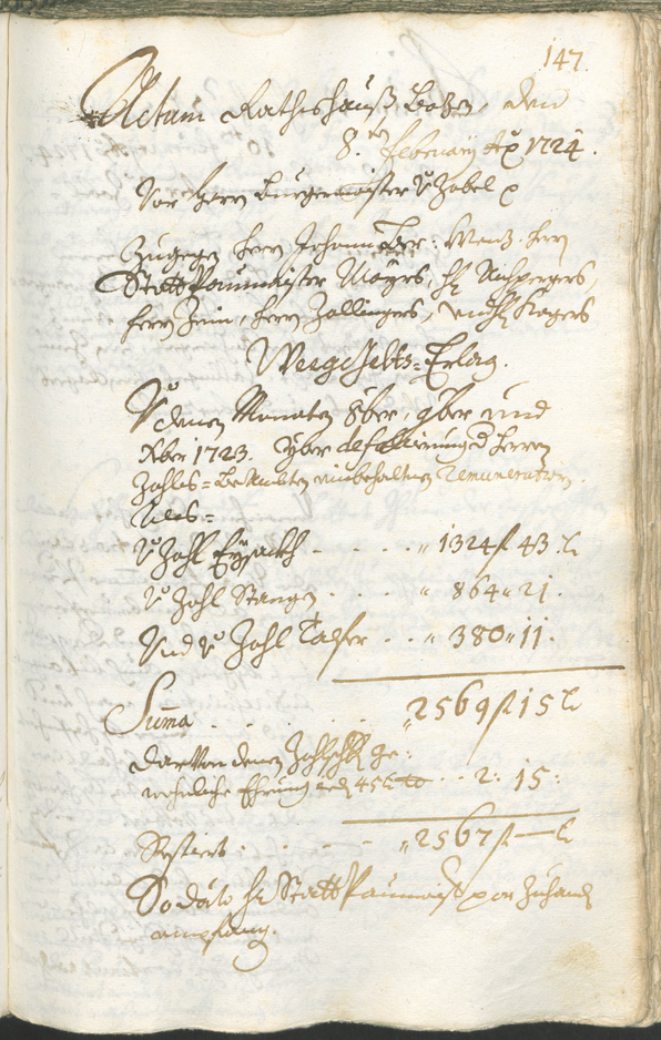 Stadtarchiv Bozen - BOhisto Ratsprotokoll 1723/26 