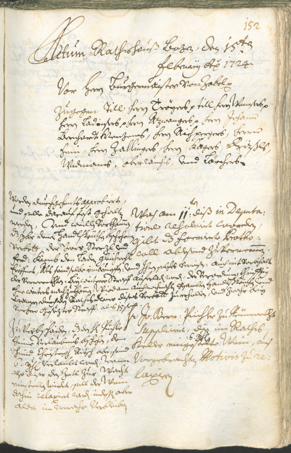 Archivio Storico della Città di Bolzano - BOhisto protocollo consiliare 1723/26 