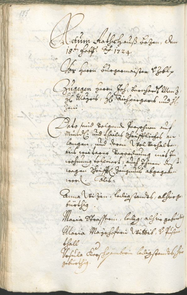 Civic Archives of Bozen-Bolzano - BOhisto Ratsprotokoll 1723/26 