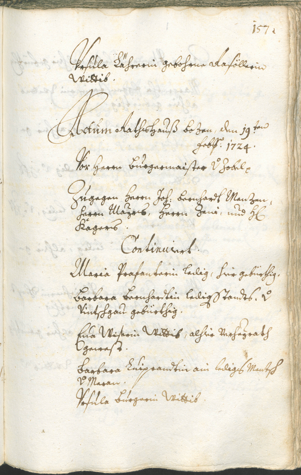 Civic Archives of Bozen-Bolzano - BOhisto Ratsprotokoll 1723/26 