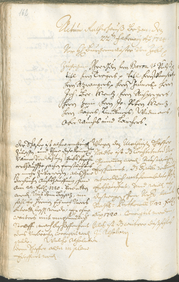 Civic Archives of Bozen-Bolzano - BOhisto Ratsprotokoll 1723/26 