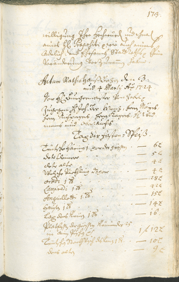 Civic Archives of Bozen-Bolzano - BOhisto Ratsprotokoll 1723/26 