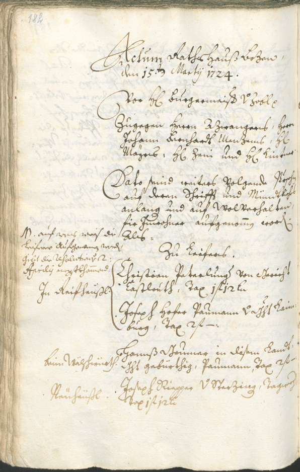 Archivio Storico della Città di Bolzano - BOhisto protocollo consiliare 1723/26 