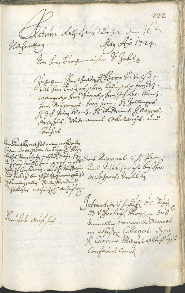 Archivio Storico della Città di Bolzano - BOhisto protocollo consiliare 1723/26 