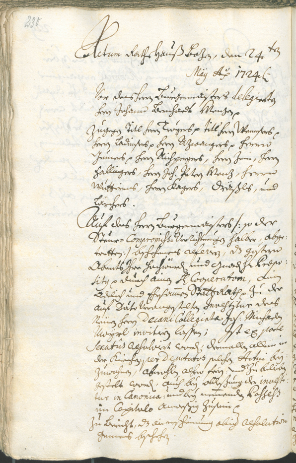 Archivio Storico della Città di Bolzano - BOhisto protocollo consiliare 1723/26 