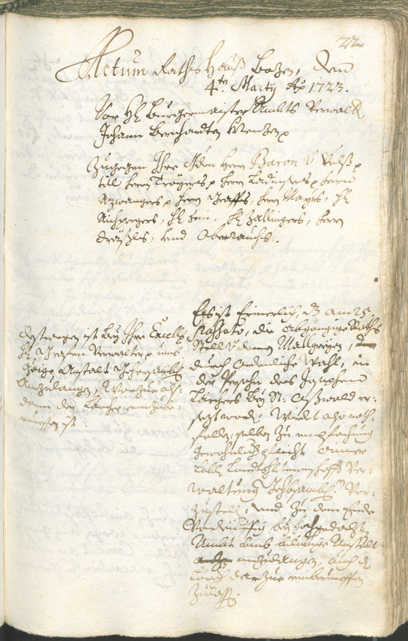 Civic Archives of Bozen-Bolzano - BOhisto Ratsprotokoll 1723/26 