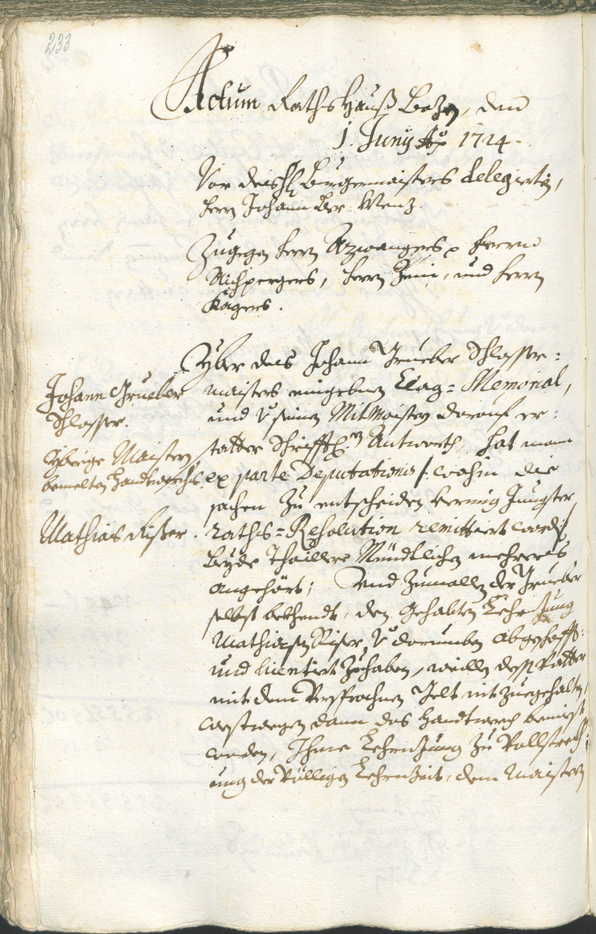 Civic Archives of Bozen-Bolzano - BOhisto Ratsprotokoll 1723/26 