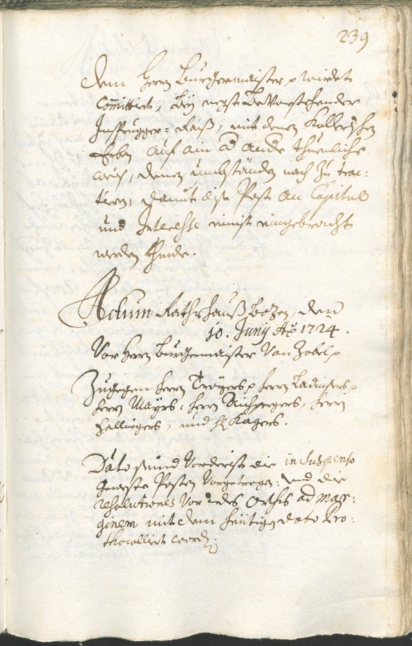 Civic Archives of Bozen-Bolzano - BOhisto Ratsprotokoll 1723/26 