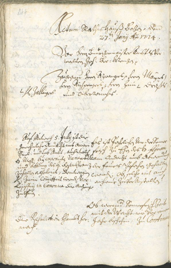 Civic Archives of Bozen-Bolzano - BOhisto Ratsprotokoll 1723/26 