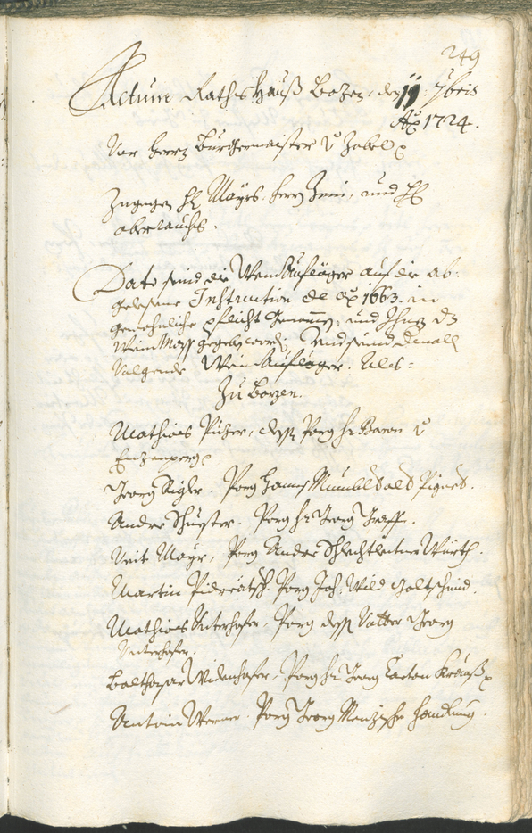 Civic Archives of Bozen-Bolzano - BOhisto Ratsprotokoll 1723/26 