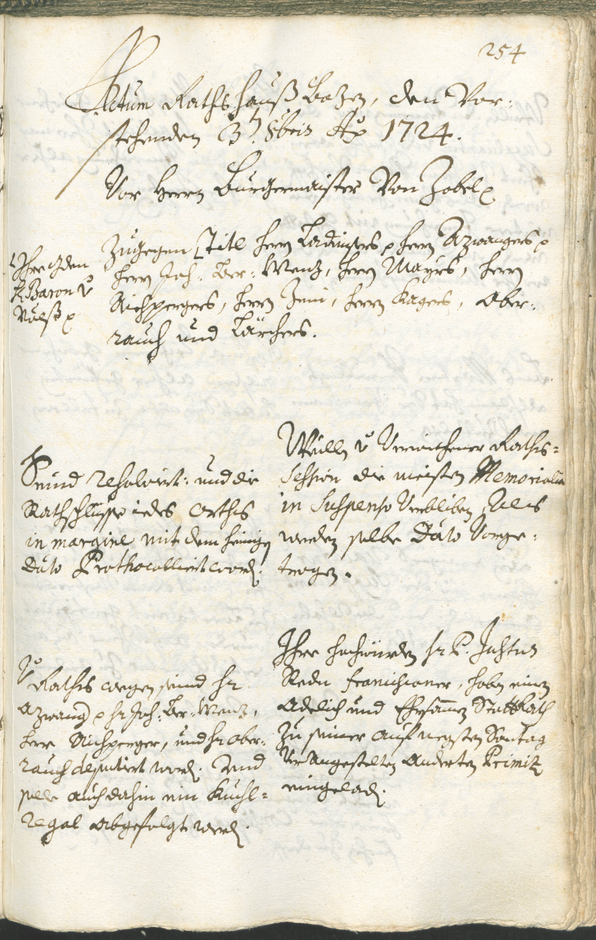 Civic Archives of Bozen-Bolzano - BOhisto Ratsprotokoll 1723/26 