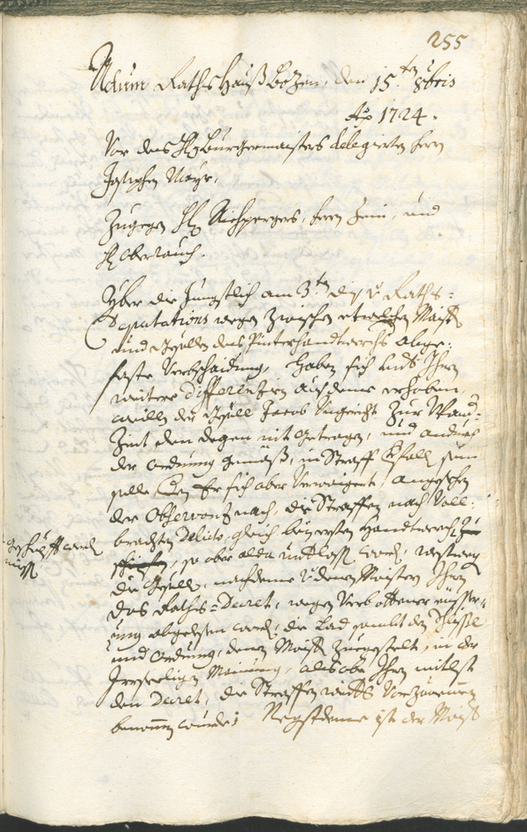 Archivio Storico della Città di Bolzano - BOhisto protocollo consiliare 1723/26 