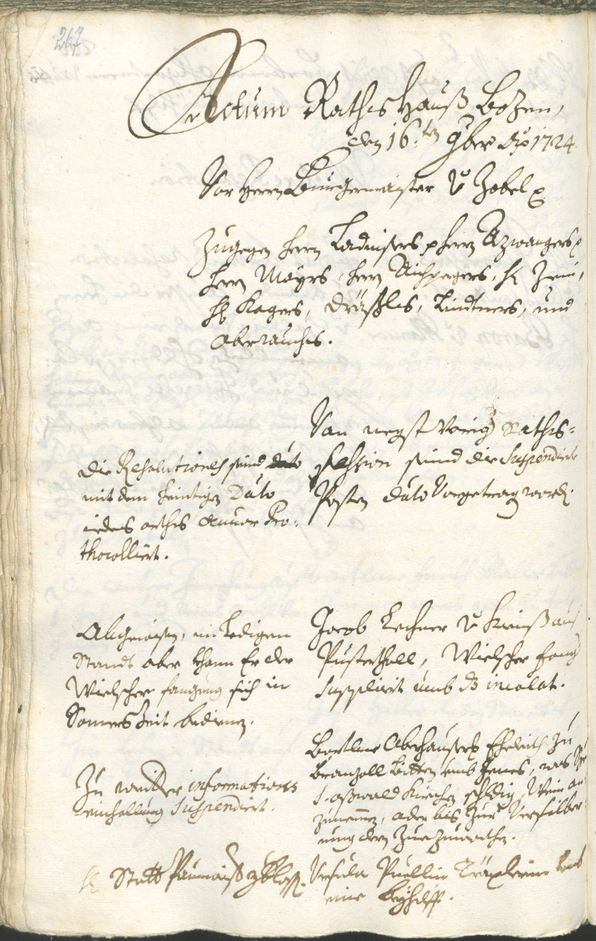 Archivio Storico della Città di Bolzano - BOhisto protocollo consiliare 1723/26 