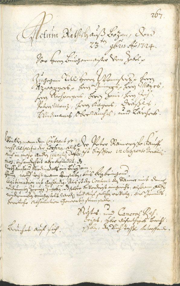 Archivio Storico della Città di Bolzano - BOhisto protocollo consiliare 1723/26 