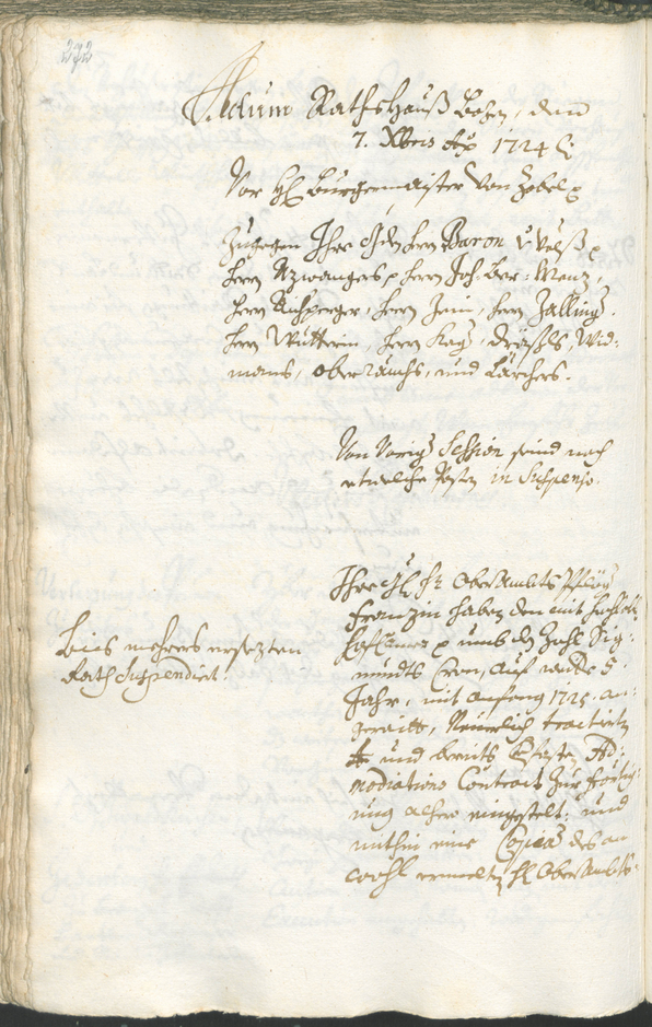 Civic Archives of Bozen-Bolzano - BOhisto Ratsprotokoll 1723/26 