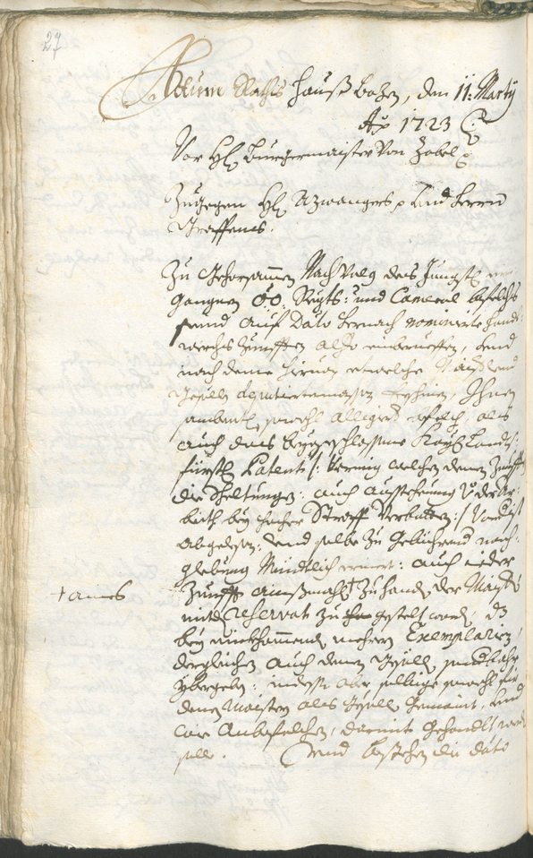 Archivio Storico della Città di Bolzano - BOhisto protocollo consiliare 1723/26 