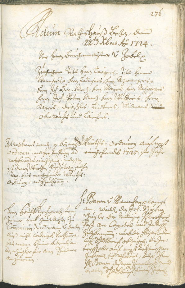 Civic Archives of Bozen-Bolzano - BOhisto Ratsprotokoll 1723/26 