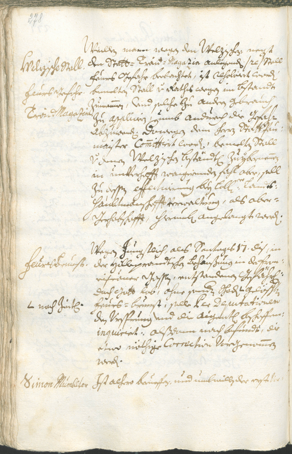 Archivio Storico della Città di Bolzano - BOhisto protocollo consiliare 1723/26 