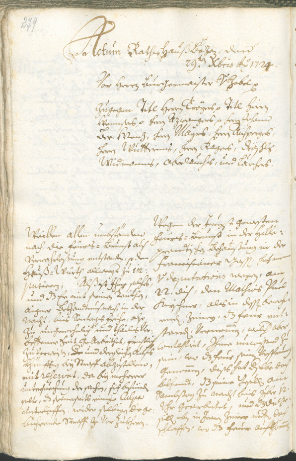 Civic Archives of Bozen-Bolzano - BOhisto Ratsprotokoll 1723/26 