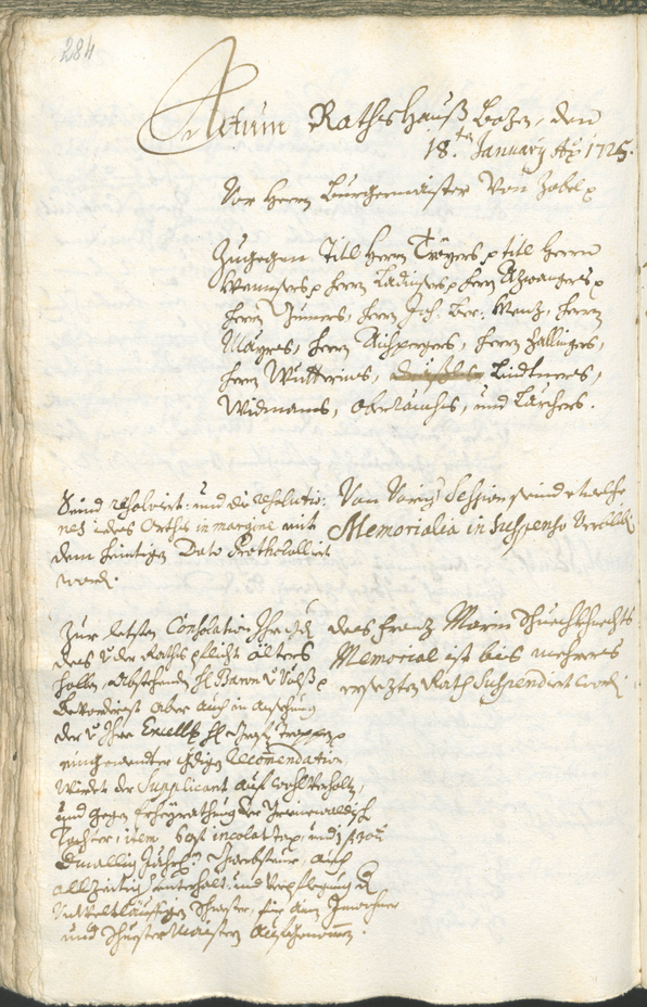 Archivio Storico della Città di Bolzano - BOhisto protocollo consiliare 1723/26 