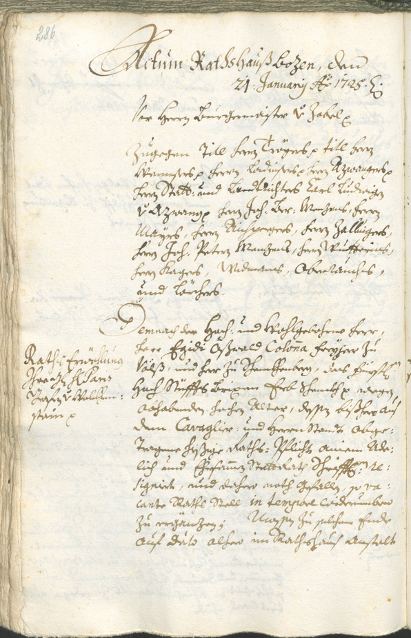 Civic Archives of Bozen-Bolzano - BOhisto Ratsprotokoll 1723/26 