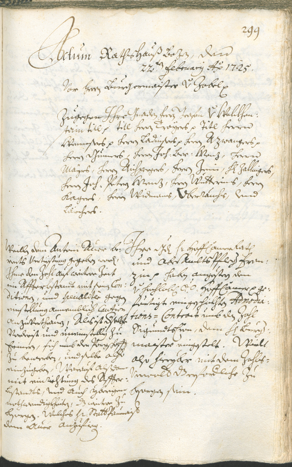 Archivio Storico della Città di Bolzano - BOhisto protocollo consiliare 1723/26 