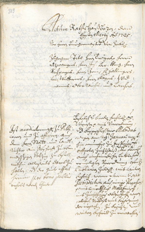 Archivio Storico della Città di Bolzano - BOhisto protocollo consiliare 1723/26 